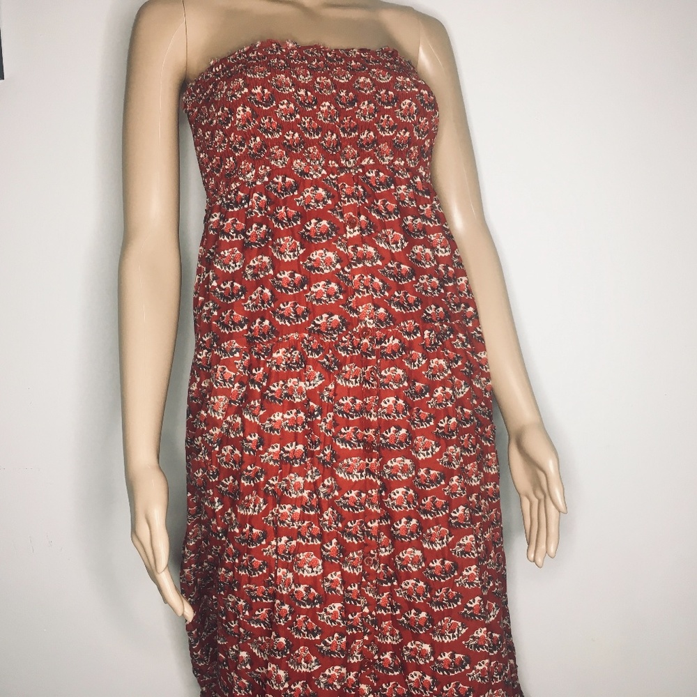American Eagle Outfitters floral tubed top Maxi